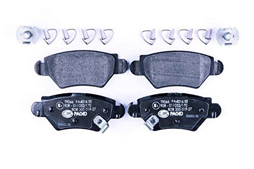 HELLA PAGID 8DB 355 019-271 Remblokkenset - T9066 - Dikte: 16.9mm - Remsysteem: Bosch - Met akoestische slijtagewaarschuwing - voor o.a. CHEVROLET / HOLDEN / OPEL / VAUXHALL