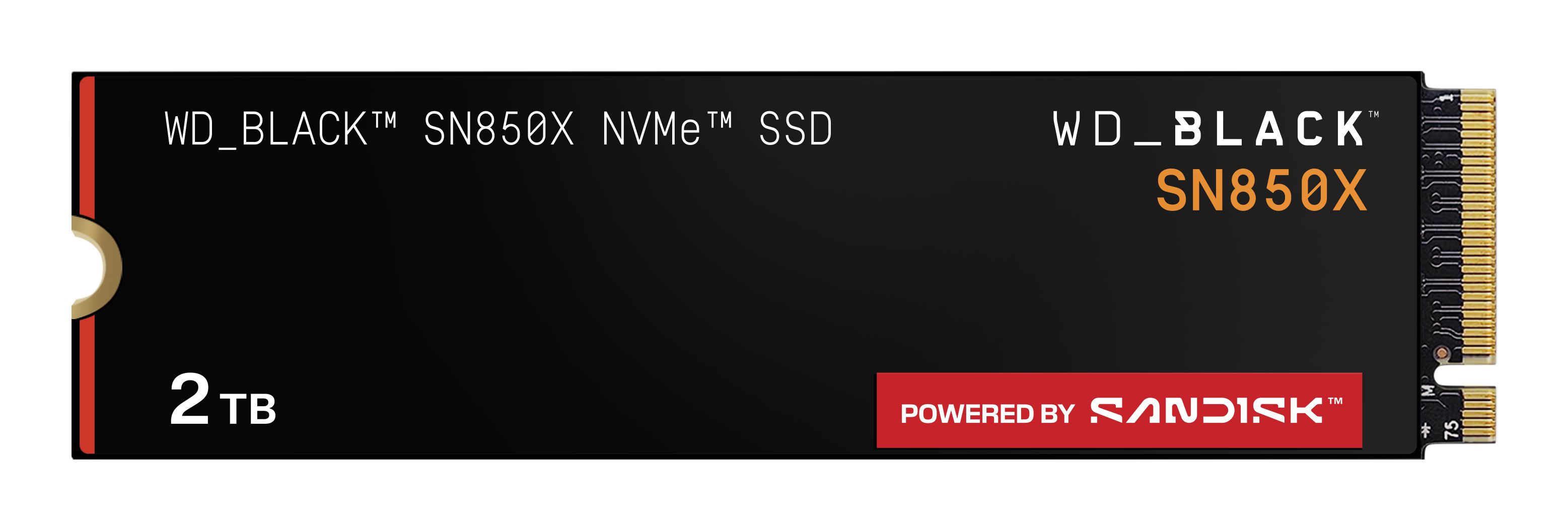 SanDisk Western Digital Black SN850X 2TB NVMe PCIe Gen4 SSD