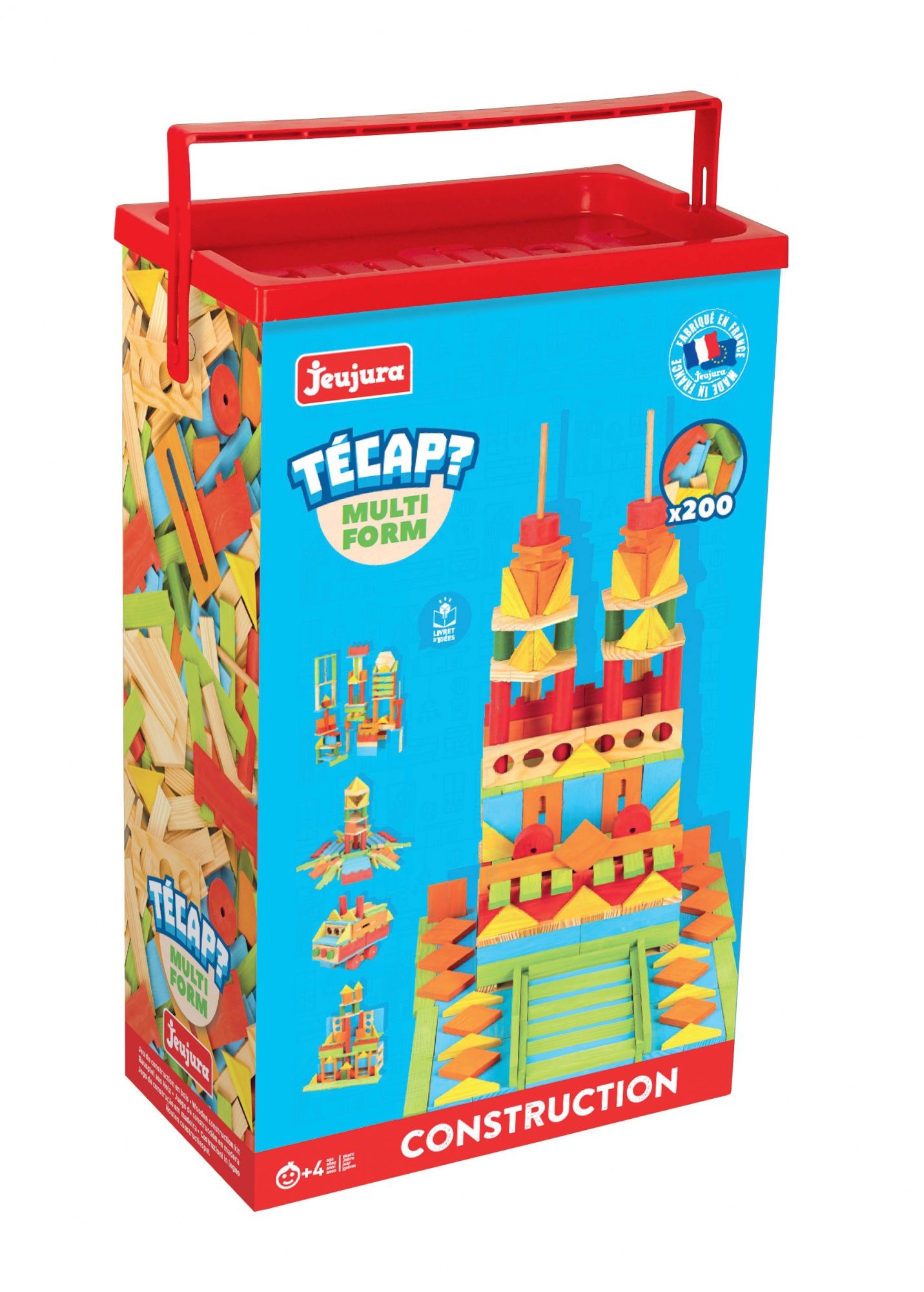 Jeujura 8345 - Bouwspeelgoed - Hout - Multi - 4 Jaar+