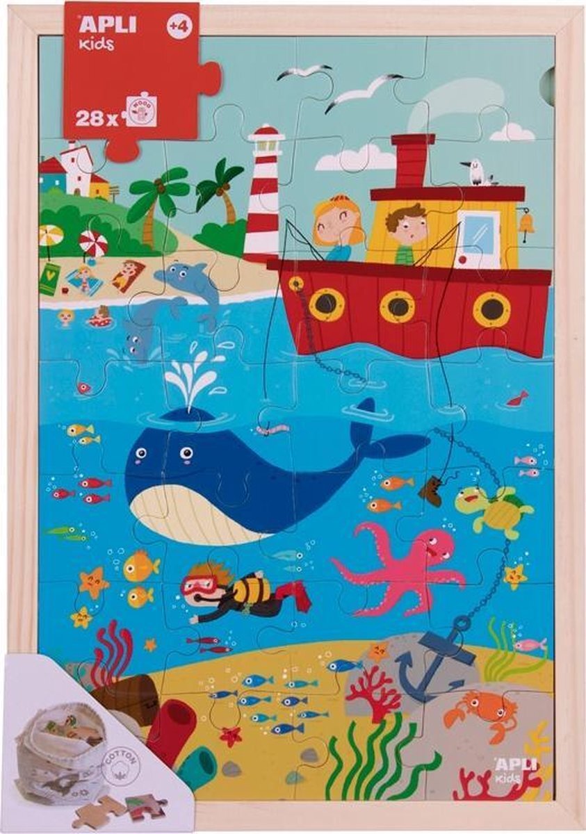 Apli Kids Houten puzzel Oceaan