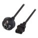 EFB Elektronik EK493.1,8 EFB Elektronik Stromkabel Schwarz 1,8 m Netzstecker Typ I C13 Stecker
