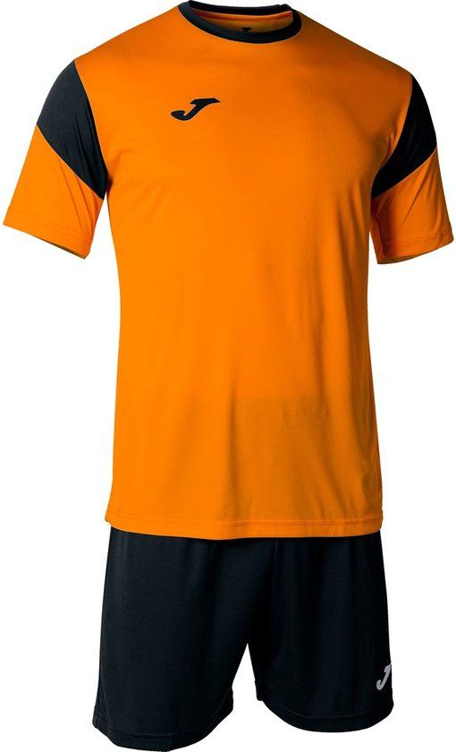 Joma Phoenix Voetbalset Korte Mouw Kinderen - Oranje / Zwart - Maat 164