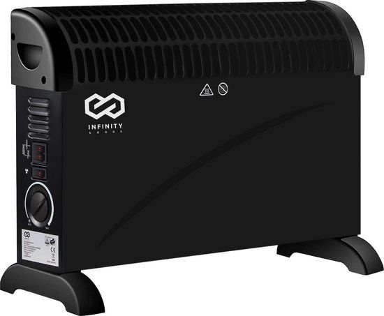 Infinity Goods Elektrische Convectorkachel - 2000W - Zwart