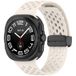 By Qubix Qubix - Compatible Samsung bandje - D-buckle siliconen sportband - Starlight / sterrenlicht - Geschikt voor Samsung Galaxy Watch Ultra / Ultra 2 - 47mm