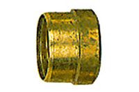 snijring, Blank messing snijring, buisbuiten-Ø 18 mm, werkdruk max. 60 bar, temperatuur max 150 °C
