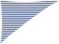 vidaXL Zonneschaduw Driehoekig 3 x 4 x 5 m Polyester Oxford Blauw en wit
