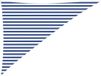 vidaXL Zonneschaduw Driehoekig 3 x 4 x 5 m Polyester Oxford Blauw en wit