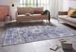 Nouristan Design vloerkleed met franjes Marila - blauw/meerkleurig 120x170 cm
