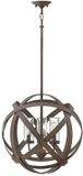 Hinkley LED Kroonluchter | 3X E14 Max 40W | IP44 | Dimbaar | Vintage Iron