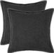 vidaXL - Kussensloop - 2 stuks - Hout - Donkergrijs - 60 x 60 cm - Bouclé