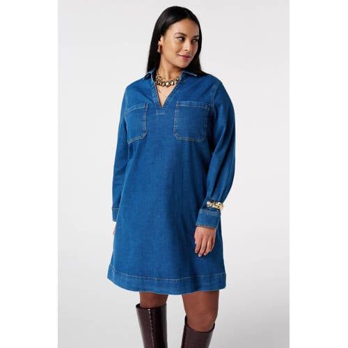 MS Mode Denim Spijkerjurk Dark Blue Denim
