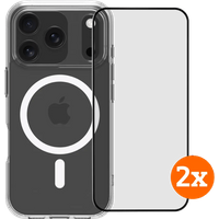 BlueBuilt Protective Back Cover met MagSafe iPhone 17 Pro + Screenprotector Duo Pack