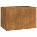 vidaXL - Plantenbak - roestig - 120x80x80 cm - weervast - staal