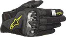 Alpinestars SMX 1 Air V2 Motorfiets handschoenen - Zwart/Geel