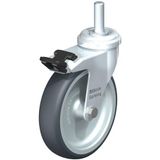 Blickle LRA-TPA 100G-FI-GS10 Zwenkwiel met rem Wieldiameter: 100 mm Draagvermogen (max.): 70 kg 1 stuk(s)