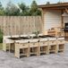 Prolenta Maison Exclusive Tuinset voor buiten, 11-delig, met kussens, beige, van polyrotan