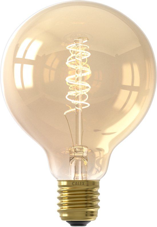 Calex LED Lamp E27 ST64 Globe - Gold - 5.5W - Dimmable