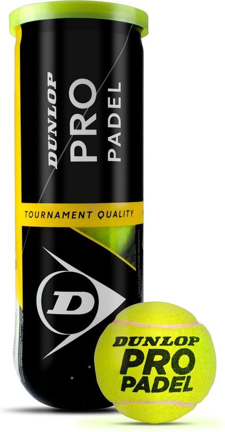 Dunlop Pro Padelbal - 3 stuks - geel