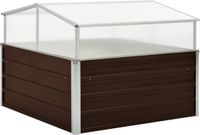 vidaXL Tuinkas 100x100x85 cm gegalvaniseerd staal bruin