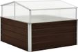 vidaXL Tuinkas 100x100x85 cm gegalvaniseerd staal bruin