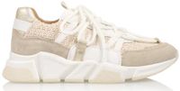 Dwrs Los Angeles Raffia Lage sneakers Vrouwen Leer Geel Maat 42