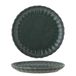 Bloomingville Latina bord, diameter 20 x hoogte 2 cm, aardewerk, hoogwaardige keramische borden voor dagelijks gebruik en speciale gelegenheden, vaatwasser- en magnetronbestendig, donkergroen