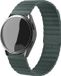 Strap-it Samsung Galaxy Watch 3 41mm Bracelet en boucle en cuir - Vert sapin