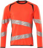 Mascot Accelerate Safe Sweatshirt 19084-781 - hi-vis rood/donkermarine - M