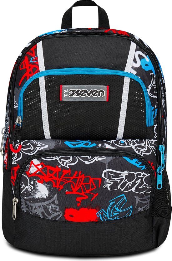 Seven 200102417-899 rugzak School rugzak Meerkleurig Polyester