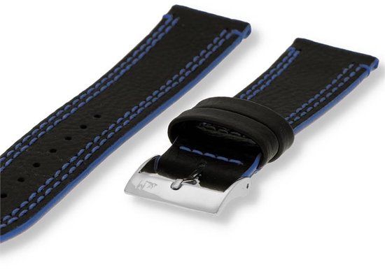 Morellato PMX865FUTNET20 Horlogeband - 20mm - Zwart - Leer - Unisex