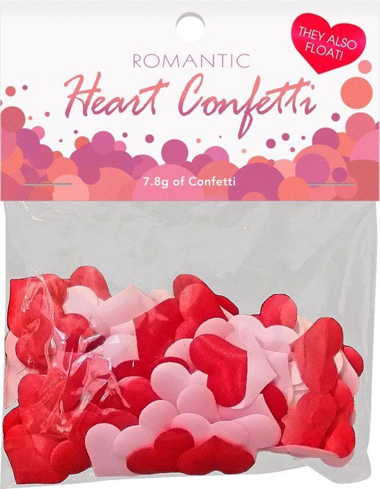Kheper Games Romantische Hartjes Confetti - Roze - Nylon - Unisex