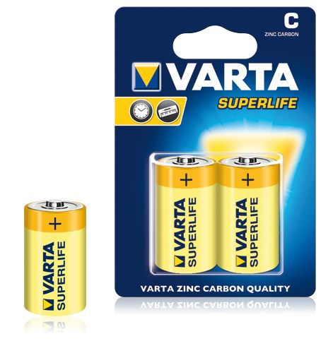 Varta 2014 - Huishoudelijke batterijen - Zink-Carbon - 2 stuks