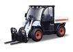 Bburago Gegoten BOBCAT TOOLCAT met werkende palletvork, replica verzamelmodelspeelgoed -schaal 1:50, wit