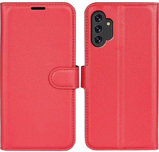 MobyDefend Book Case for Samsung Galaxy A13 (4G) - Red
