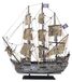 Holenhouten piratenschip model met stoffen zeilen, 50x56 cm
