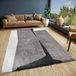 ELLE Decoration Jade Hoogpolig tapijt, woonkamertapijt, design, hoogpolig, tweekleurig, modern patroon, wollig, zacht, voor woonkamer, slaapkamer, tienerkamer, crèmezwart, 120x170cm