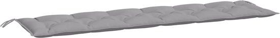 vidaXL Tuinbankkussen 200x50x7 cm Oxford Stof Grijs