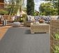 Mia´s Teppiche Lara, modern outdoor tapijt, weerbestendig en uv-bestendig, voor balkon, terras en serre, plat geweven, antraciet, 60 x 110 cm