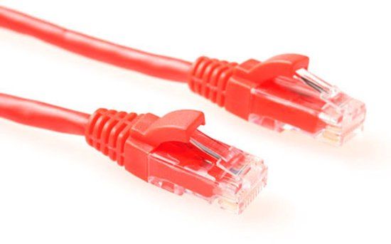 ACT IK5551 U/UTP CAT5E Patchkabel Component Level Rood - 1,5 meter