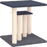 vidaXL Krabpaal met platforms 50 cm donkergrijs