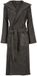 Badrock peignoir unisexe anthracite - éponge coton - capuche - taille XS