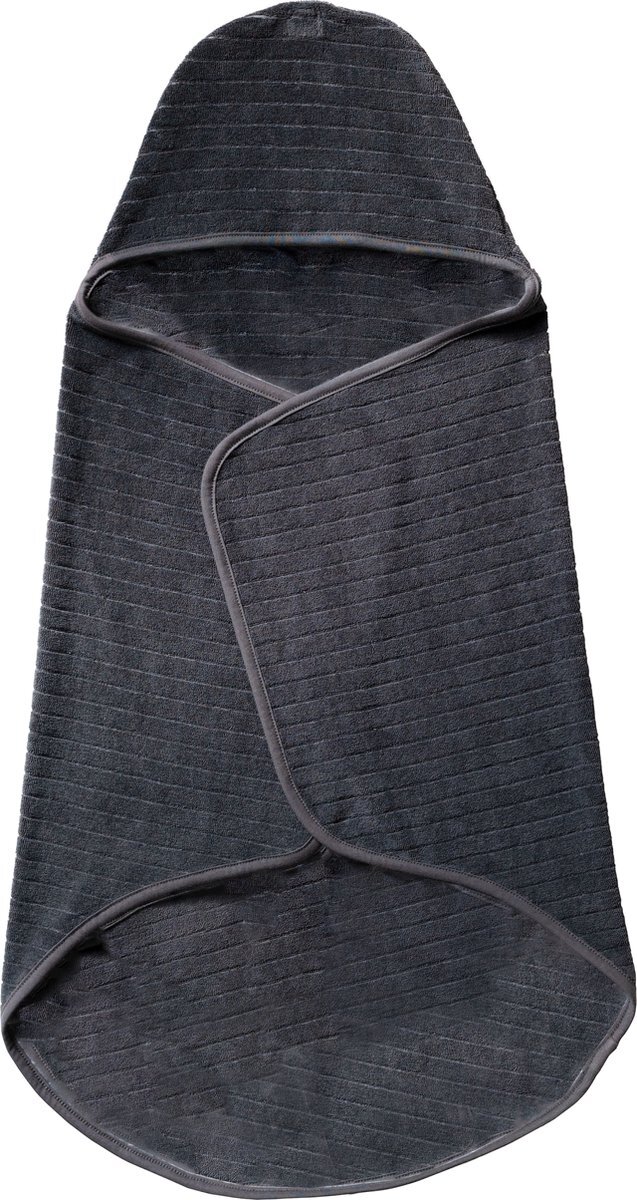 Snoozebaby Badcape Organisch Katoen Storm Grey - 80x80 cm