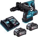 Makita HR 002 GU201 accu-boorhamer 40 V max. 2,9 J SDS plus borstelloos + 2x accu 4,0 Ah + oplader