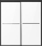 VEVOR Schuifdeur Badkuip Douchedeur Bypass Badkuipdeur 1422-1524x1524 mm