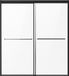 VEVOR Schuifdeur Badkuip Douchedeur Bypass Badkuipdeur 1422-1524x1524 mm