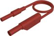 SKS Hirschmann MAL S WS-B 25/2,5 rt Câble de mesure de sécurité 4mm-douille de sécurité 4mm-fiche de sécurité, empilable 25 cm Rouge