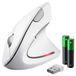 Merkloos Icecat Verticale Muis - Draadloos - Ergonomisch - 2.4 GHz - Wit