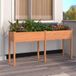 Maison Exclusive - Jardinière en bois massif de sapin, couleur marron, avec insert, dimensions : 161 x 45 x 76 cm