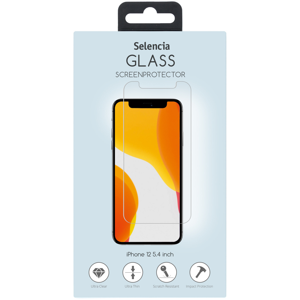 Selencia Gehard Glas Screenprotector voor de iPhone 12 5.4 inch