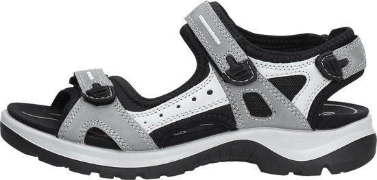 Ecco Offroad Sandalen Grijs Leer - Dames - Maat 43